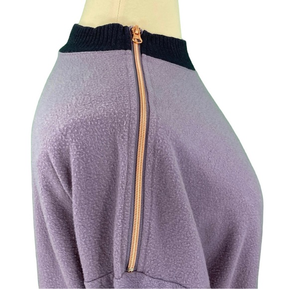 Xersion Purple Zip Shoulder Knit Sweater - Picture 6 of 15